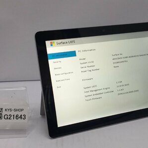 ジャンク/ Microsoft Surface Go Intel Pentium 4415Y メモリ8.19GB NVME128.03GB 【G21643】の画像1