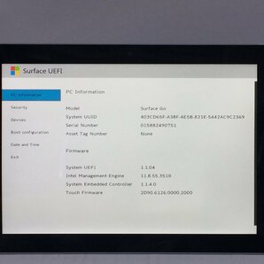 ジャンク/ Microsoft Surface Go Intel Pentium 4415Y メモリ8.19GB NVME128.03GB 【G21643】の画像4