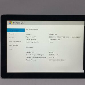 ジャンク/ Microsoft Surface Go Intel Pentium 4415Y メモリ8.19GB NVME128.03GB 【G21690】の画像4