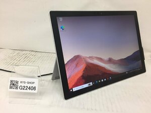 ジャンク/1円/Microsoft Surface Pro7 Model 1866/Core i5 1035G4 1.10GHz/256GB/8GB/12.3インチ/Windows10 Pro/高速SSD/第10世代/AC欠品