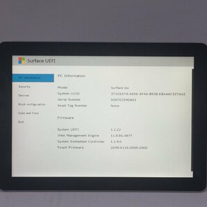 ジャンク/ Microsoft Surface Go Intel Pentium 4415Y メモリ8.19GB NVME128.03GB 【G21706】の画像4