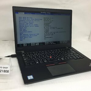 ジャンク/ LENOVO 20FAA03WJP ThinkPad T460s Intel Core i7-6600U メモリ12.29GB SSD256.06GB 【G21808】の画像1