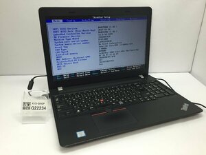 ジャンク/ LENOVO 20H6A0CKJP ThinkPad E570 Intel Core i3-6006U メモリ4.1GB HDD500.1GB 【G22234】