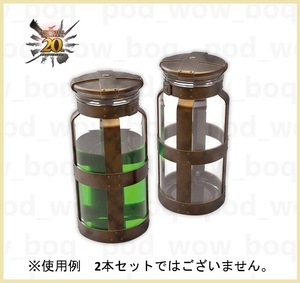 モンスターハンター 回復薬ボトル 20周年記念パッケージ 容量 500ml 約7.2×7.2×17cm カプコン限定