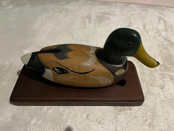 ROSIER FORTUNATE DECOY カモ　木製置物　レトロカントリー　ハンコ　アンティーク　ジャンク