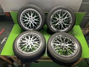 ◆良品 バリ溝◆LOXARNY ロクサーニ　MULTIFORCHETTA マルチフォルケッタ◆17X7.0J+53 5/114.3 ハブ73mm 215/50R17 スタッドレス