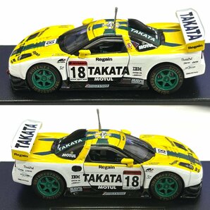 1円～◆タミヤ TAMIYA◆TAKATA 童夢 NSX 2003 1/64スケール コレクターズクラブ イエロー系塗装 ミニカー 自動車 玩具 箱付の画像2