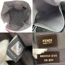 ◆フェンディ FENDI◆ズッキーノ 8BH233-EY5 118-2111 2WAY トートバッグ ショルダーバッグ ブラウン ベージュ キャンバス レディース_画像8