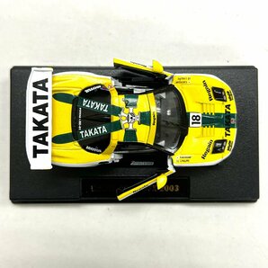 1円～◆タミヤ TAMIYA◆TAKATA 童夢 NSX 2003 1/64スケール コレクターズクラブ イエロー系塗装 ミニカー 自動車 玩具 箱付の画像4