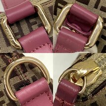 ◆フェンディ FENDI◆ズッキーノ 8BH233-EY5 118-2111 2WAY トートバッグ ショルダーバッグ ブラウン ベージュ キャンバス レディース_画像6