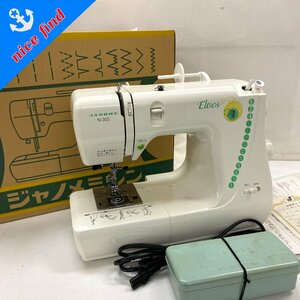 1円～/通電OK◆ジャノメ JANOME◆Elves N-305 model 660型 電子ミシン 本体 箱/カバー/電源コード付 ハンドクラフト 手工芸 動作未確認