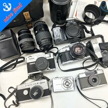 ◆カメラまとめ売り6点セット◆ミノルタ オリンパス キャノン カシオ OLYMPUS-PEN CM30 canonet EXILIM 本体 レンズセット含む ジャンク_画像1