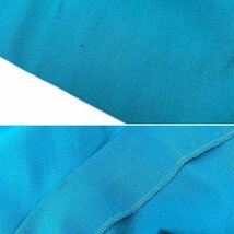 ◆サンローラン Yves Saint Laurent◆ボレロスーツ セットアップ ブルー ウール レディース ジャケット スカート サイズM 9号_画像10