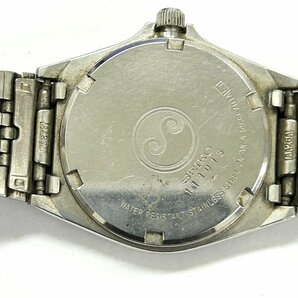 ◆セイコー SEIKO◆シルバーウェーブ silver wave 5933-701A クォーツ 腕時計 メンズ ウォッチ ブラック文字盤 SS デイデイト 不動品の画像4