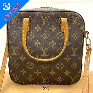 ◆ルイ ヴィトン LOUIS VUITTON◆モノグラム スポンティーニ M47500 2WAY ショルダーバッグ ハンドバッグ ブラウン PVC レザー 保存袋付き