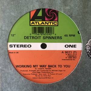 【難ありDisco 12】Spinners / Working My Way Back To You 88 + I'll Be Around