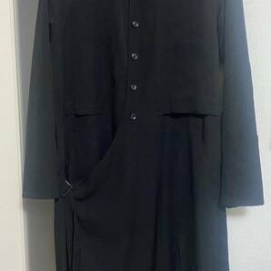 【定価28万】yohji yamamoto 18aw パッチワーク ウールギャバ ドレスの画像2