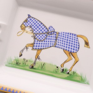 ■ エルメス アッシュトレイ 馬 ホース 灰皿 小物入れ アンティーク 箱付き 未使用の画像6