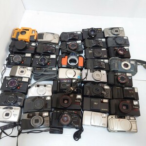 300)1 jpy ~ Junk camera set sale large amount set optics compact camera OLYMPUS MINOLTA PENTAX Canon Nikon KONICA film camera 