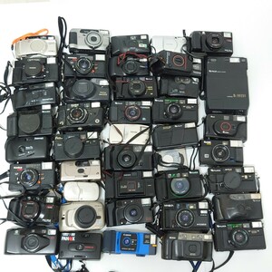 900)1 jpy start Junk camera set sale large amount set optics compact camera film camera FUJIFILM OLYMPUS MINOLTA Konica Cano