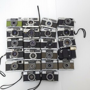 333）１円スタート ジャンクカメラまとめ売り 金属 機械 メタル 光学 大量セット レンジファインダー Canon OLYMPUS Konica YASHICAの画像1