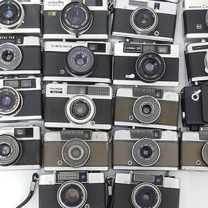 333）１円スタート ジャンクカメラまとめ売り 金属 機械 メタル 光学 大量セット レンジファインダー Canon OLYMPUS Konica YASHICAの画像9