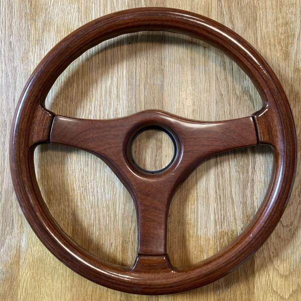 Michelotti Wood Steering wheel ミケロッティ 木目 ウッドステアリング ハンドル φ35cm イタリア製 1995 本体のみ 