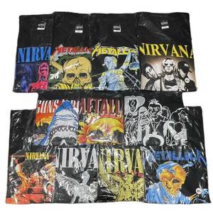  new goods unused band T men's XL 11 sheets set sale large amount set niruva-na gun z Anne draw zes Metallica re Chile lock T old clothes .kwm