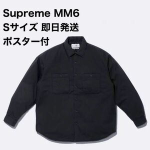 Supreme x MM6 Maison Margiela Padded Shirt Black ブラック 黒 Sサイズ