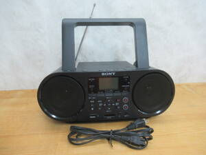 J33☆ 【 動作確認済み 】 SONY ソニー パーソナルオーディオシステム ZS-RS81BT CDラジオ ワイドFM対応 Bluetooth搭載 240401