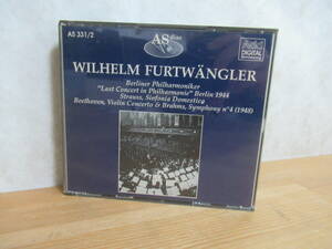 g28☆ 68 【 CD 】 フルトヴェングラー / LAST CONCERT IN PHILHARMONIE Berlin 1944 / ストラウス / ベートーヴェン / AS331 240418
