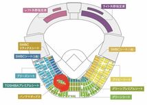 4月28日（日）阪神 vs ヤクルト　甲子園　グリーンシート1-5段どこか通路側より２席　先着でKidsユニフォームプレゼントあり_画像2