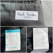 英国調◇グレンチェック『Paul Smith LONDON/ポールスミス ロンドン』美品 春夏ウール セットアップ スーツ(L)メンズ 人気デザイン◎背抜き_画像7