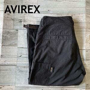 AVIREX クォーターカーゴパンツ　7丈　Mメンズ 黒　アヴィレックス