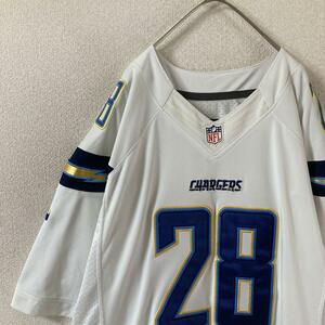 H3 NFL CHARGERSアメフトーシャツゲームシャツ　NIKE Ｌメンズ