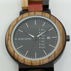 BOBO BIRD 未使用 可動品 美品 クォーツ木製腕時計の画像1