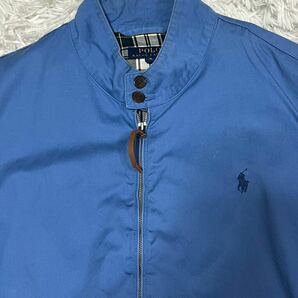 XLサイズ ポロラルフローレン POLO RALPH LAUREN 裏地チェックスウィングトップ ハリントンジャケット ブルゾン メンズ 近年モデル RRLの画像5