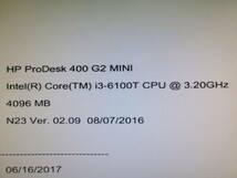 hp PC本体 ProDesk 400 G2 Mini ジャンク③_画像5