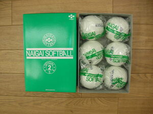 Нагай [софтбол № 2 мяч ★ 1 Корпус (6 штук) ★ Японская ассоциация софтбола Testball ★