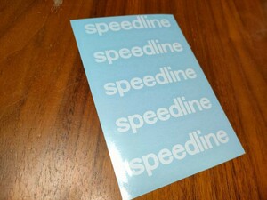 スピードライン Speedline 100×85mm 5点セット ステッカー サイズ変更・カラー変更可能 落札後希望カラーをお伝えください