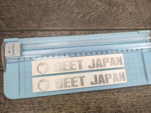 BEET JAPAN ステッカー 2枚セット 156mm×21mm サイズ変更可能・カラー変更可能 