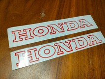 ホンダ HONDA ステッカー 2枚セット 抜き文字 180mm×25mm サイズ・カラー・字体変更可能 タンク サイドカバー カウル シート_画像4