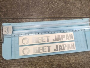 BEET JAPAN ステッカー 2枚セット 156mm×21mm サイズ変更可能・カラー変更可能