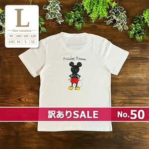 新品未使用 #BM訳ありセール(50)→ L｜ホワイト〔#BMミッキー半袖Tシャツ〕ディズニー カップル リンクコーデ お揃い ハロウィン 大人