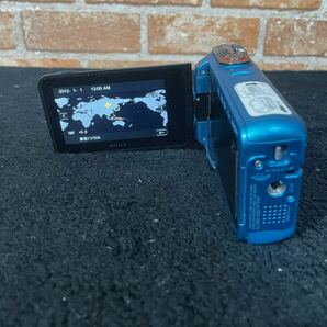 SONY ソニー ハンディカム デジタルHD HDR-GW77 ビデオカメラレコーダー ブルー バッテリー 充電器 動作確認済みの画像1