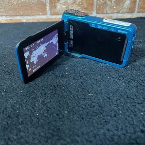 SONY ソニー ハンディカム デジタルHD HDR-GW77 ビデオカメラレコーダー ブルー バッテリー 充電器 動作確認済みの画像2