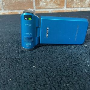 SONY ソニー ハンディカム デジタルHD HDR-GW77 ビデオカメラレコーダー ブルー バッテリー 充電器 動作確認済みの画像4