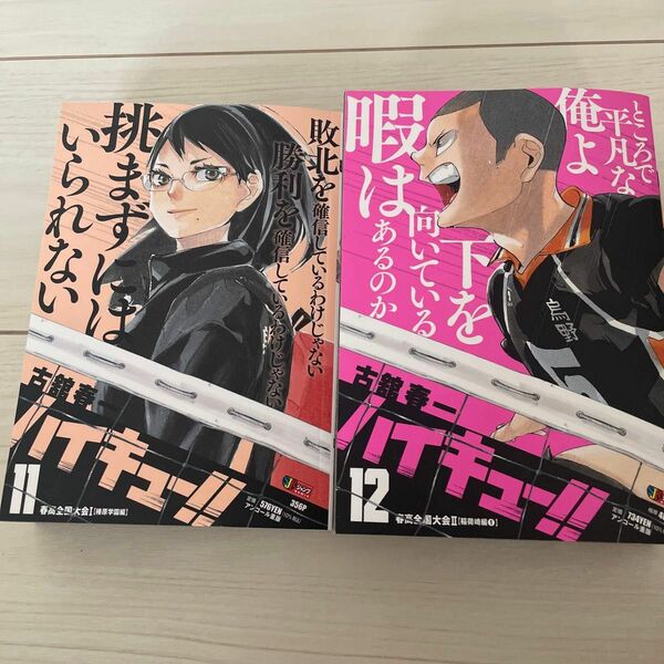 200円オフ ハイキュー!!　リミックス　コンビニ　11.12巻セット　レア番外編収録　春高全国大会　椿原学園　稲荷崎編