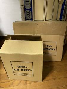 送料無料 レコード用ダンボール 7箱セット　disk union DISK UNION ディスクユニオン