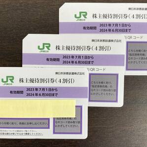 JR東日本 株主優待券 有効期限2024年6月30日まで 3枚セットの画像1